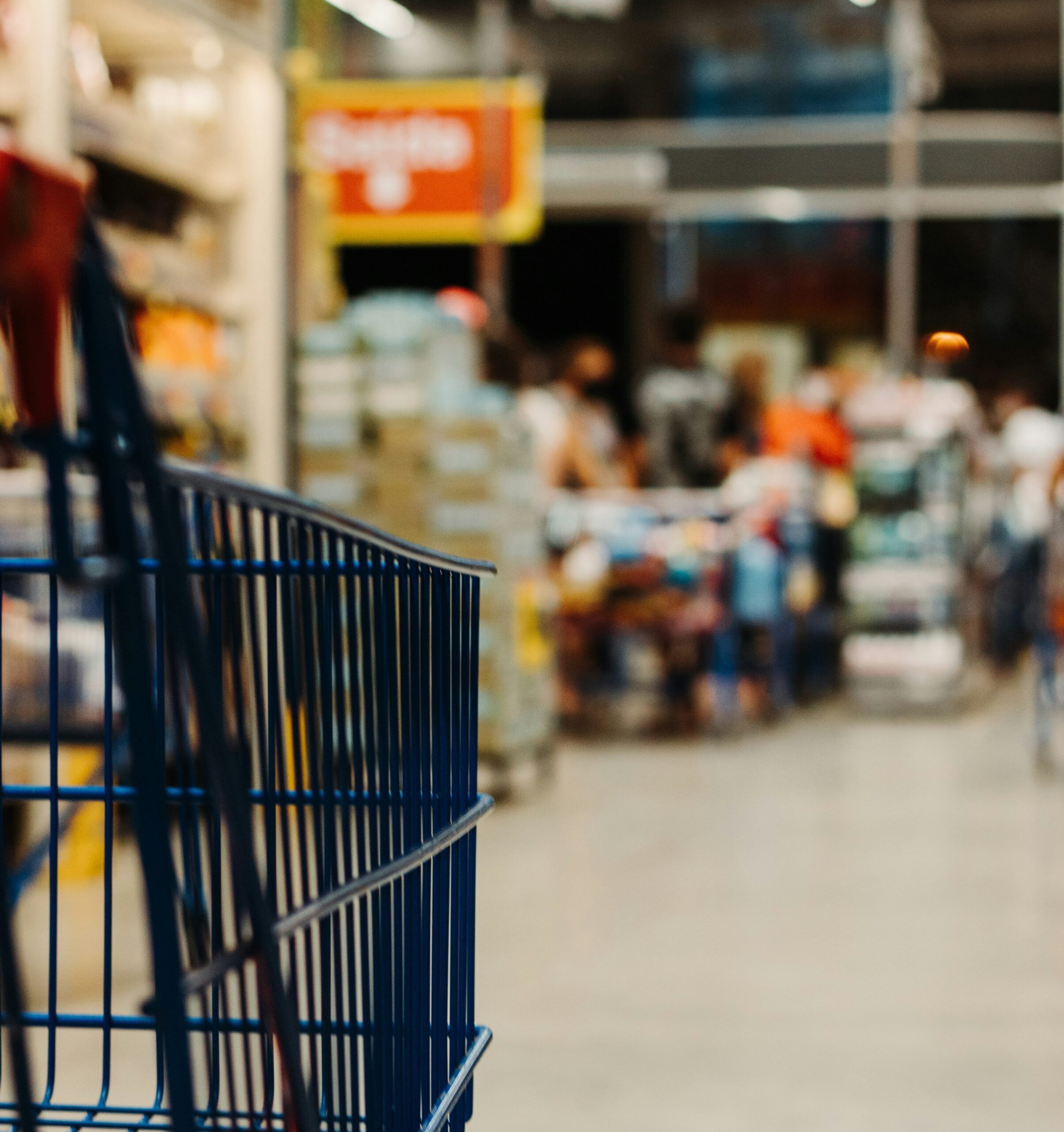 Caddie de supermarché illustrant les choix de consommation individuels et leur impact sur les émissions de GES