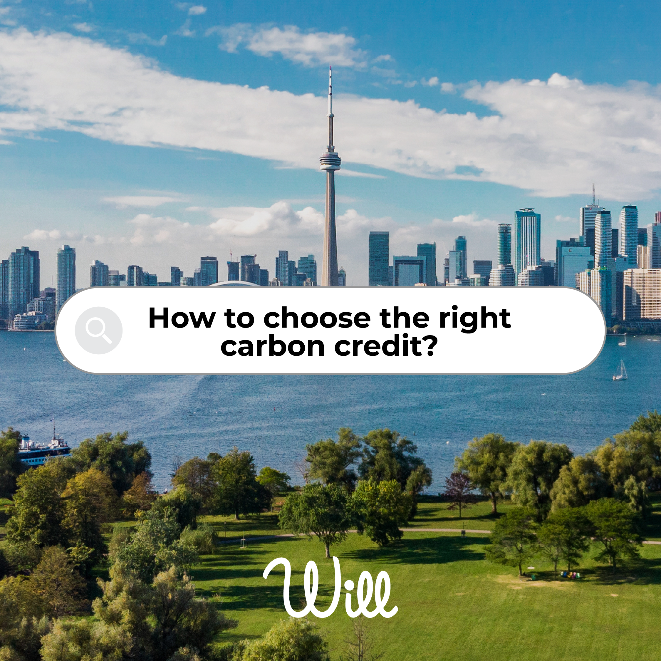 Picture representing Toronto and the question how to choose the right carbon credits? 