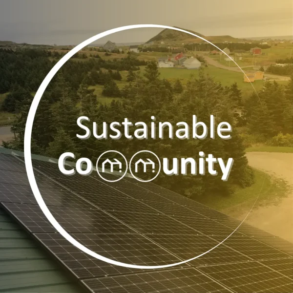 Sustainable Community - Carbon credit visual - renewable energies